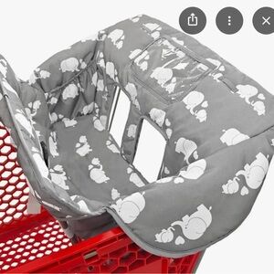 Gray Elephant Shopping Cart Cover